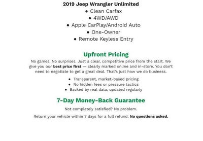 2019 Jeep Wrangler Unlimited Rubicon 4x4
