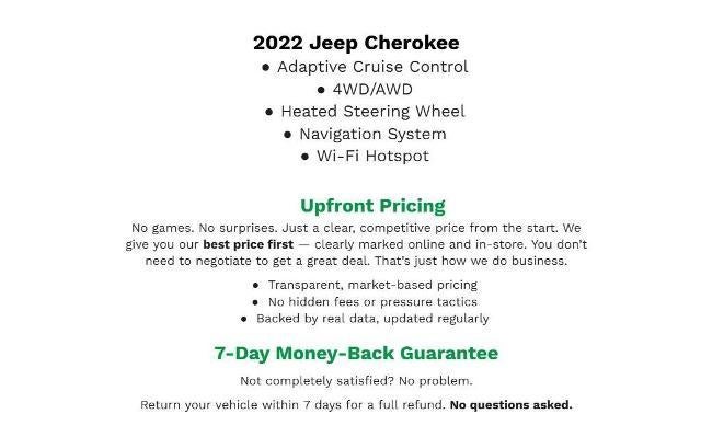 2022 Jeep Cherokee Limited 4x4