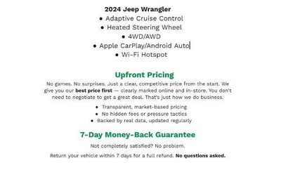 2024 Jeep Wrangler Sahara 4 Door 4x4