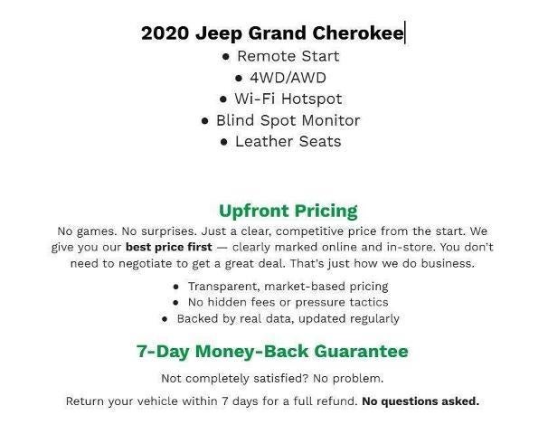 2020 Jeep Grand Cherokee Limited 4x4