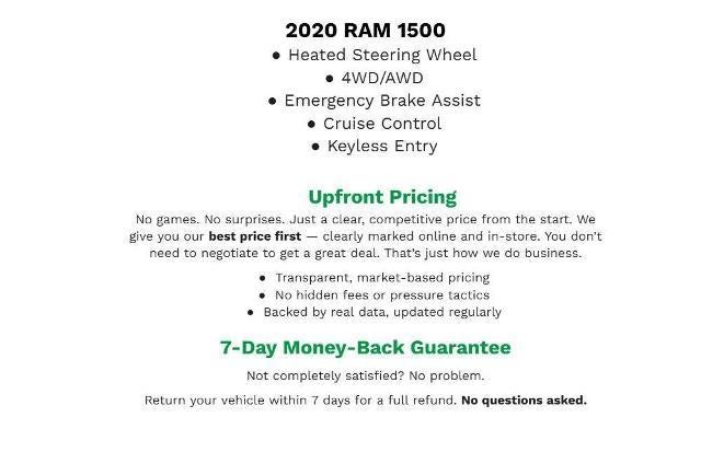 2020 RAM 1500 Big Horn 4x4 Crew Cab 5'7 Box