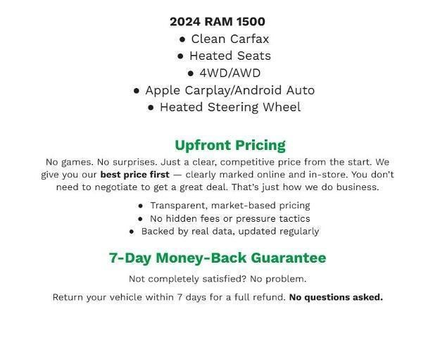 2024 RAM 1500 CREW CAB PICKUP - SHORT BED