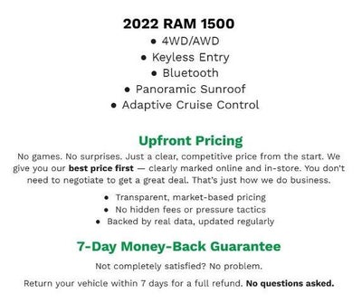 2022 RAM 1500 Limited 4x4 Crew Cab 5'7 Box