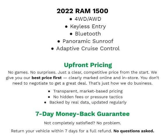 2022 RAM 1500 Limited 4x4 Crew Cab 5'7 Box