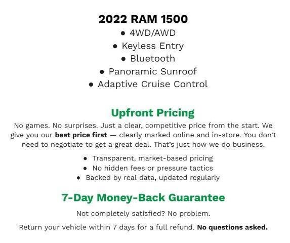 2022 RAM 1500 Limited 4x4 Crew Cab 5'7 Box