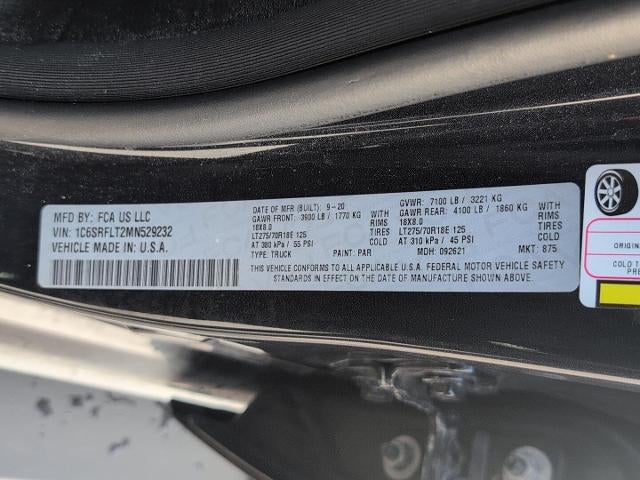 2021 RAM 1500 Rebel 4x4 Crew Cab 5'7 Box
