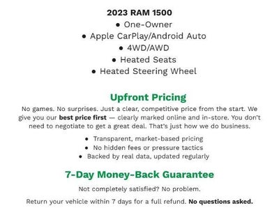 2023 RAM 1500 Rebel 4x4 Crew Cab 5'7 Box