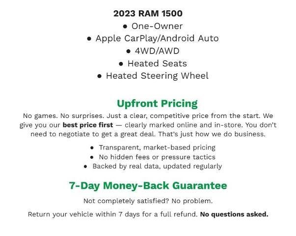 2023 RAM 1500 Rebel 4x4 Crew Cab 5'7 Box