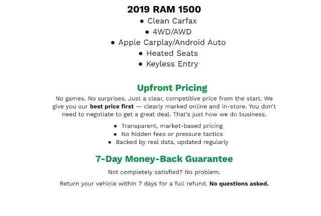 2019 RAM 1500 Rebel 4x4 Crew Cab 5'7 Box