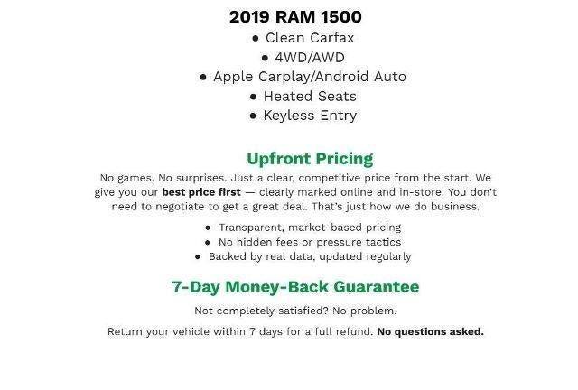 2019 RAM 1500 Rebel 4x4 Crew Cab 5'7 Box