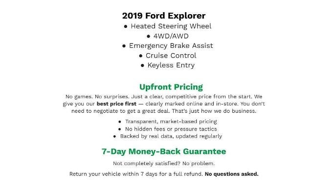 2019 Ford Explorer XLT 4WD
