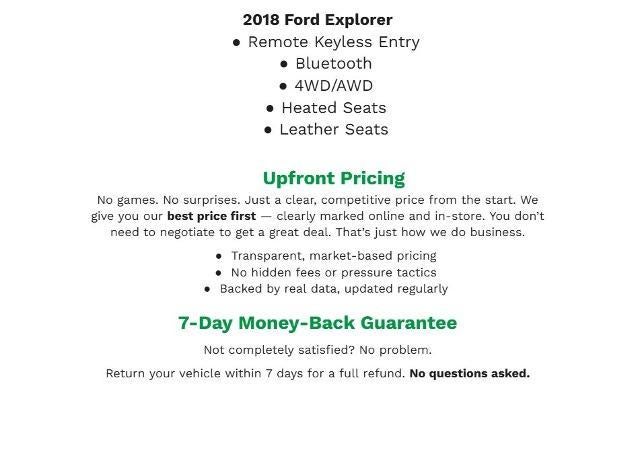 2018 Ford Explorer XLT 4WD
