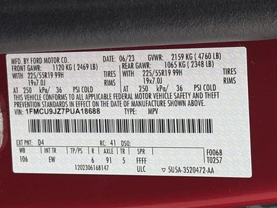 2023 Ford Escape Platinum AWD
