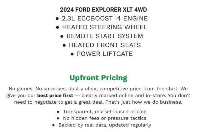 2024 Ford Explorer XLT 4WD
