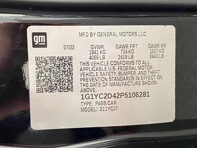 2023 Chevrolet Corvette Stingray 2dr Stingray Cpe w/3LT