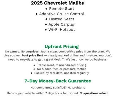 2025 Chevrolet Malibu 4dr Sdn 1LT