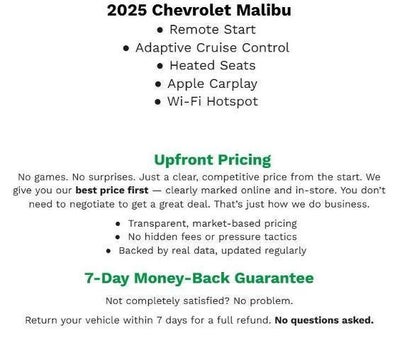 2025 Chevrolet Malibu 4dr Sdn 1LT