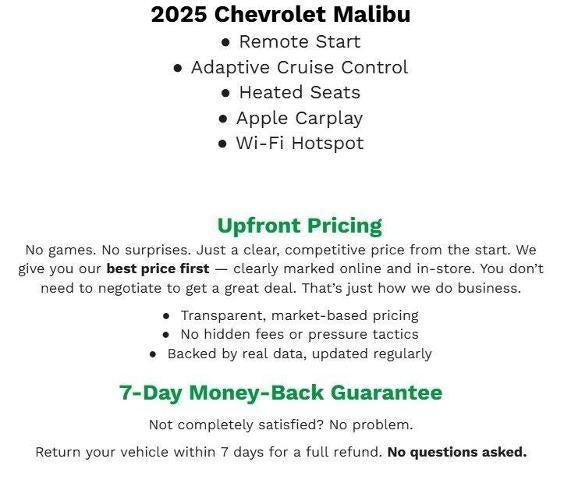 2025 Chevrolet Malibu 4dr Sdn 1LT