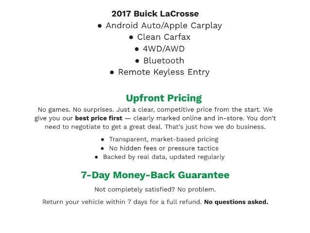 2017 Buick LaCrosse 4dr Sdn Premium AWD