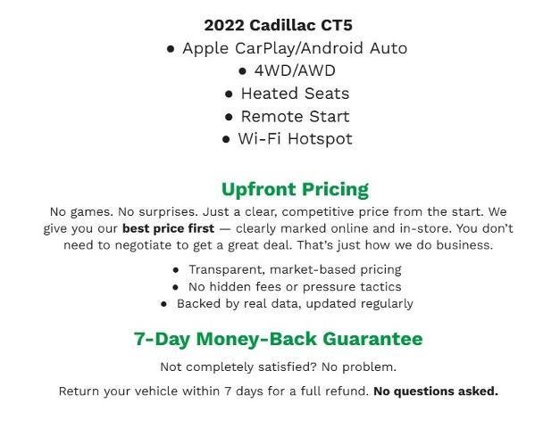 2022 Cadillac CT5 4dr Sdn Sport