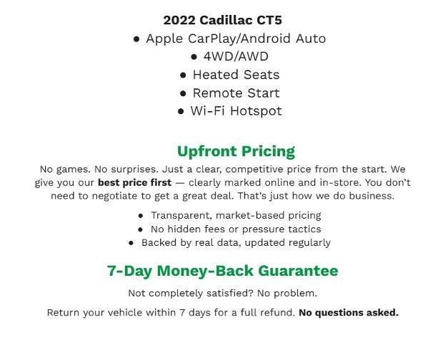 2022 Cadillac CT5 4dr Sdn Sport