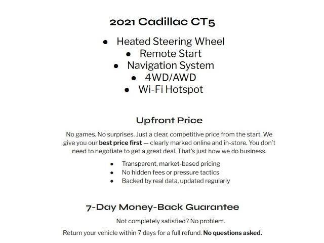 2021 Cadillac CT5 4dr Sdn Sport