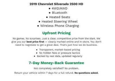 2019 Chevrolet Silverado 2500 HD 4WD Crew Cab 153.7 LTZ