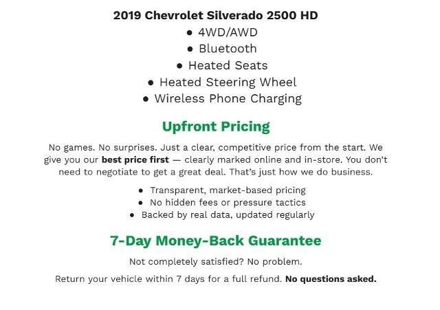 2019 Chevrolet Silverado 2500 HD 4WD Crew Cab 153.7 LTZ