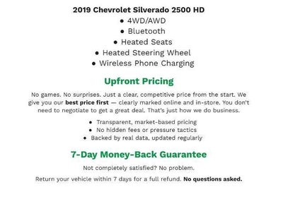 2019 Chevrolet Silverado 2500 HD 4WD Crew Cab 153.7 LTZ