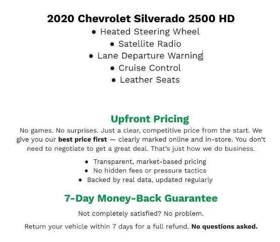 2020 Chevrolet Silverado 2500 HD 4WD Crew Cab 159 High Country