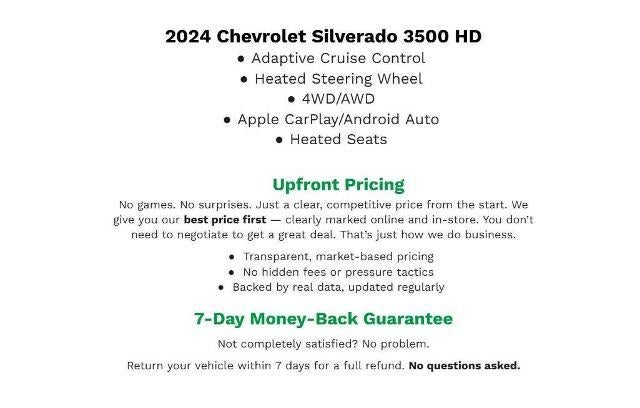 2024 Chevrolet Silverado 3500 HD 4WD Crew Cab 172 High Country