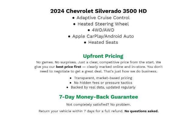 2024 Chevrolet Silverado 3500 HD 4WD Crew Cab 172 High Country