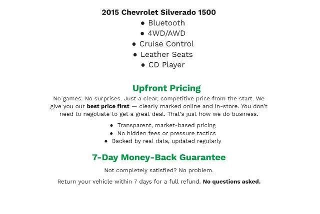 2015 Chevrolet Silverado 1500 4WD Crew Cab 143.5 LTZ w/1LZ