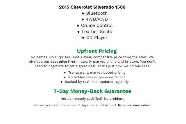 2015 Chevrolet Silverado 1500 4WD Crew Cab 143.5 LTZ w/1LZ