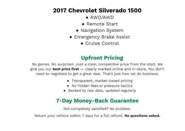 2017 Chevrolet Silverado 1500 EXTENDED CAB PICKUP - STANDARD BED