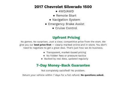 2017 Chevrolet Silverado 1500 EXTENDED CAB PICKUP - STANDARD BED