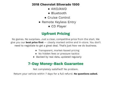 2018 Chevrolet Silverado 1500 4WD Double Cab 143.5 LT w/1LT