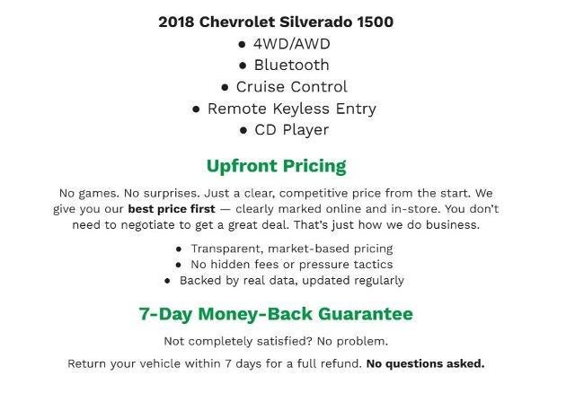 2018 Chevrolet Silverado 1500 4WD Double Cab 143.5 LT w/1LT
