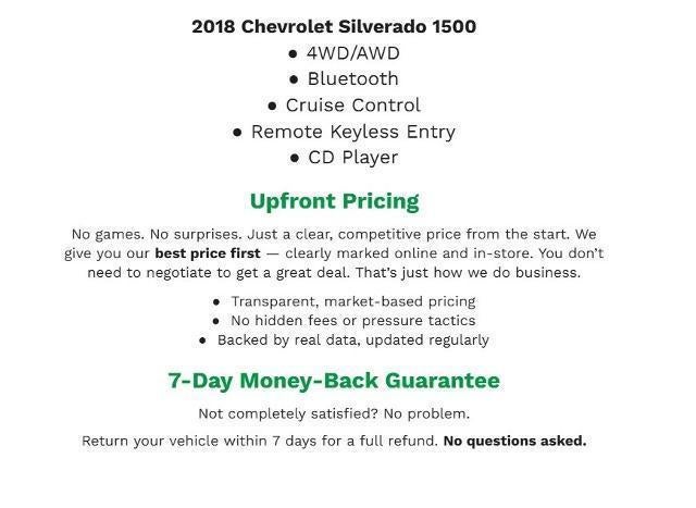 2018 Chevrolet Silverado 1500 4WD Double Cab 143.5 LT w/1LT