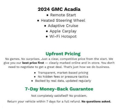 2024 GMC Acadia AWD 4dr AT4