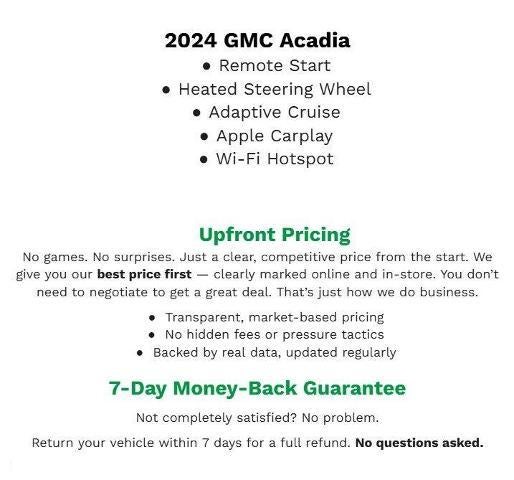 2024 GMC Acadia AWD 4dr AT4