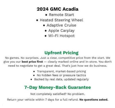 2024 GMC Acadia AWD 4dr AT4