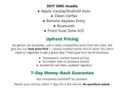 2017 GMC Acadia FWD 4dr SLE w/SLE-1