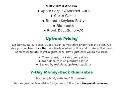 2017 GMC Acadia FWD 4dr SLE w/SLE-1