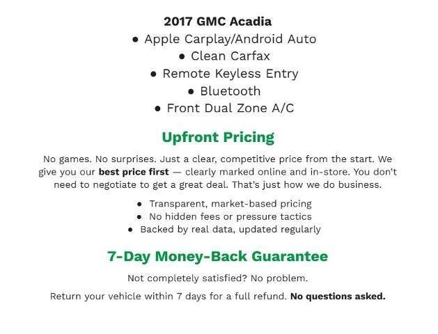 2017 GMC Acadia FWD 4dr SLE w/SLE-1
