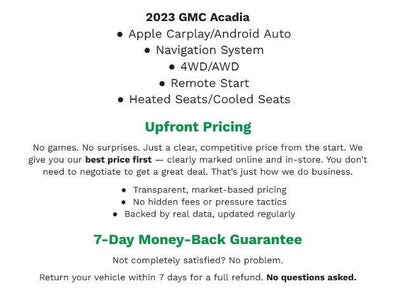 2023 GMC Acadia AWD 4dr AT4