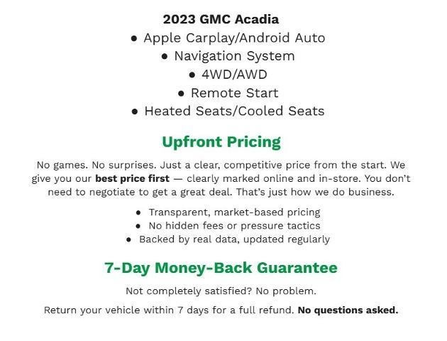 2023 GMC Acadia AWD 4dr AT4