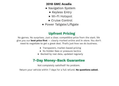 2018 GMC Acadia FWD 4dr SLT w/SLT-1