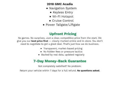 2018 GMC Acadia FWD 4dr SLT w/SLT-1