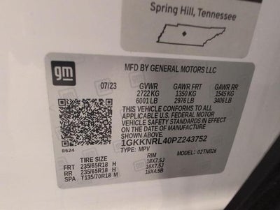 2023 GMC Acadia AWD 4dr SLE
